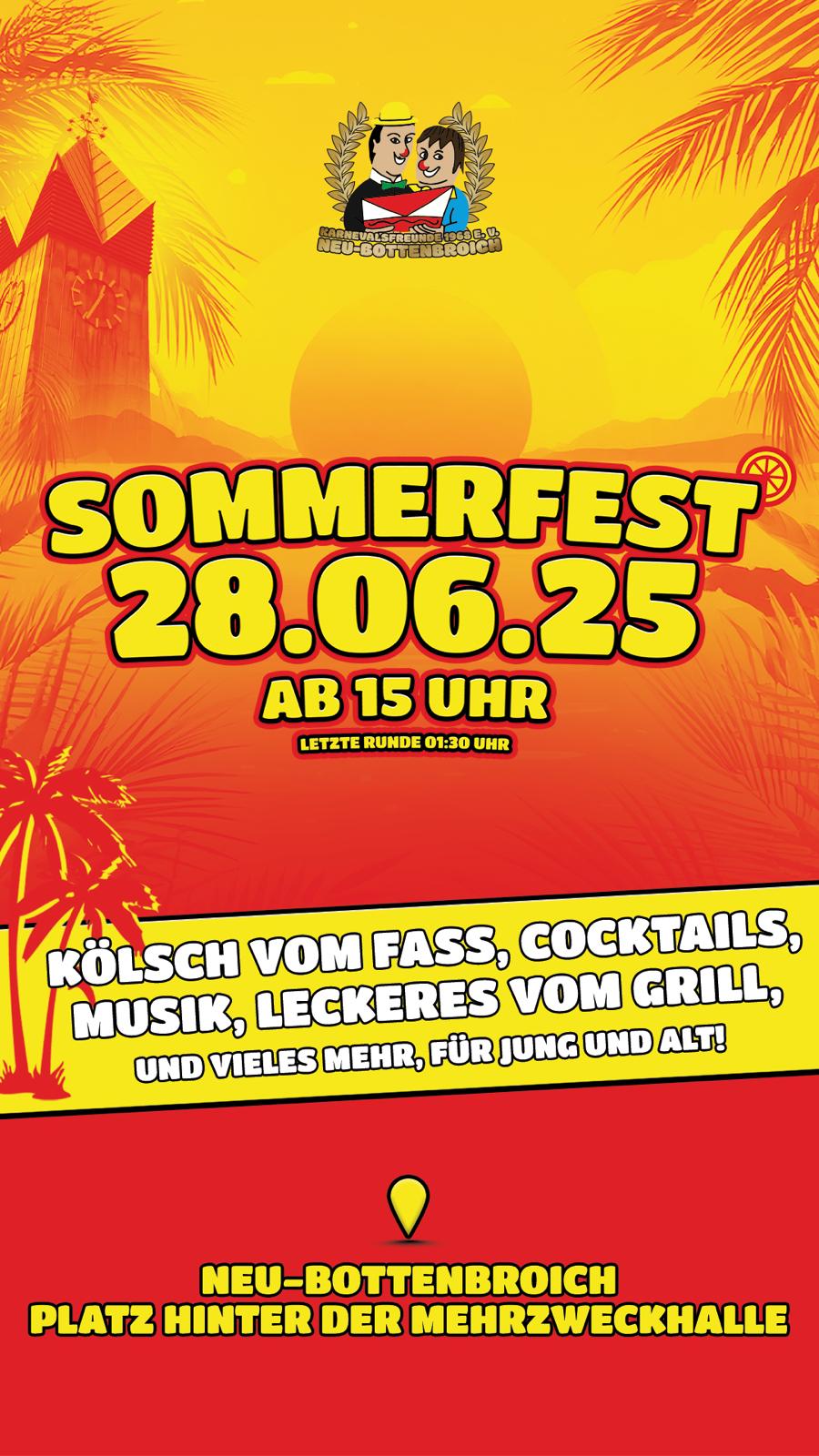plakat sommerfest kf nbo 2025