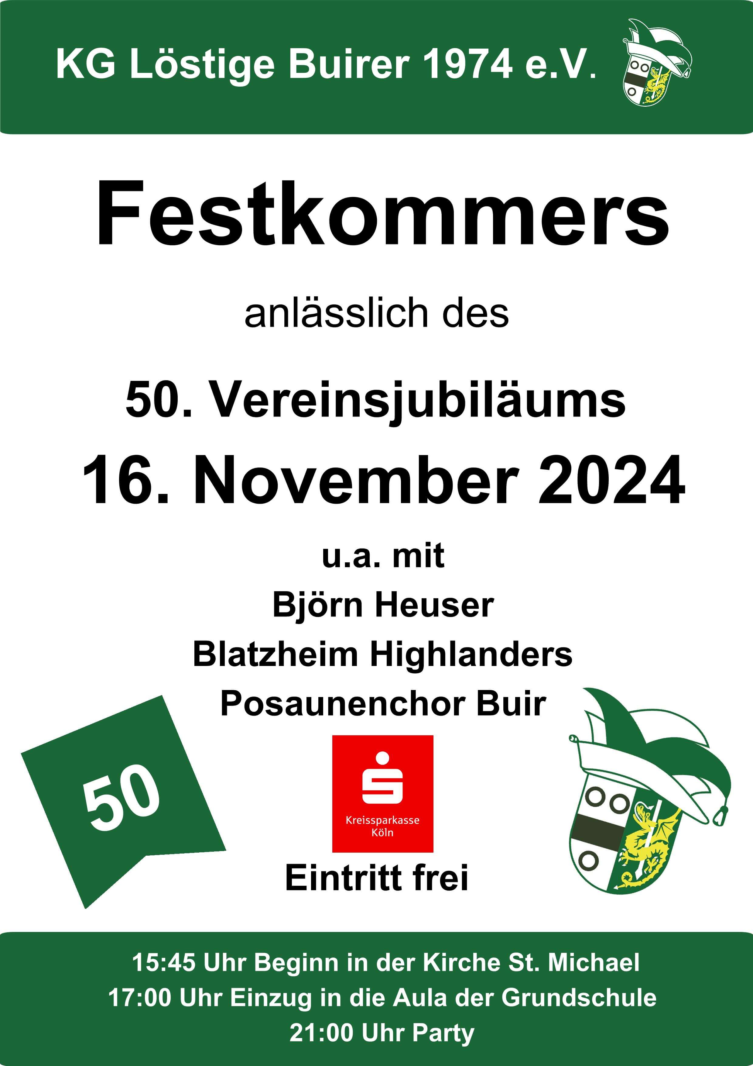 plakat festkommers mit ksk 1